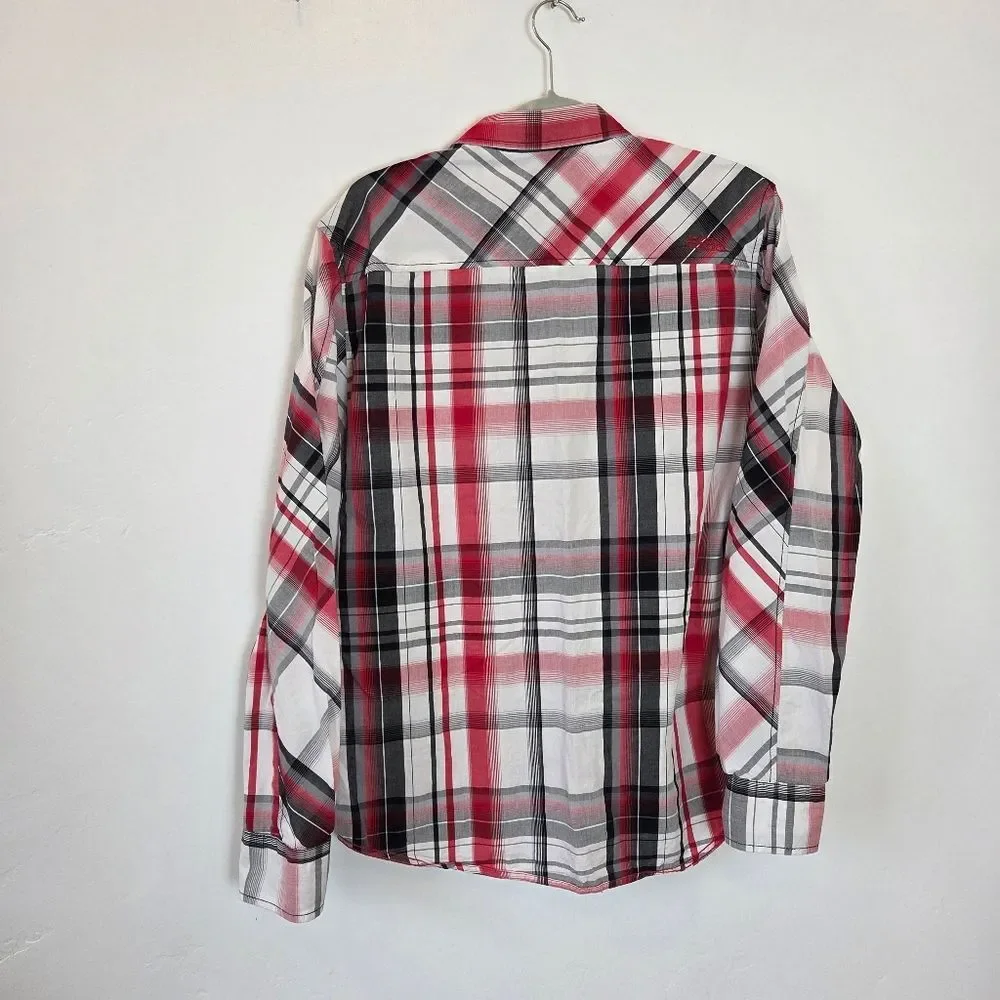 No Fear Men's Pearl Snap Button Up Shirt Western Rodeo 90s Country Red Plaid L